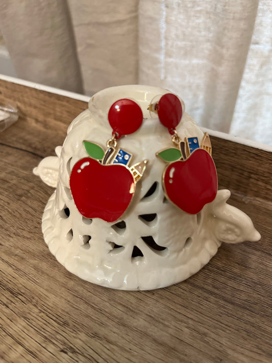 Apple Dangle Earring