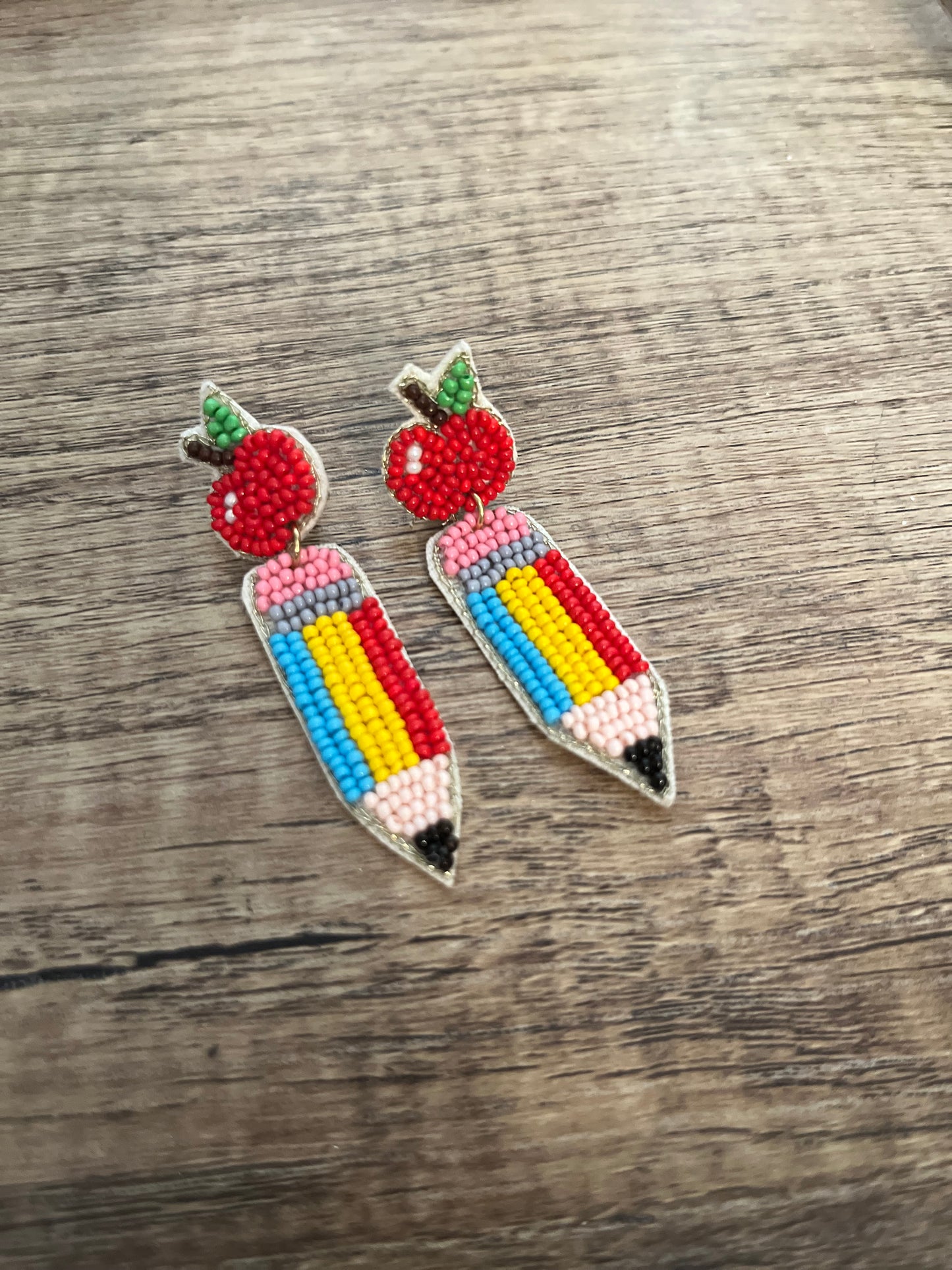 Color Block Pencil Bead Earring